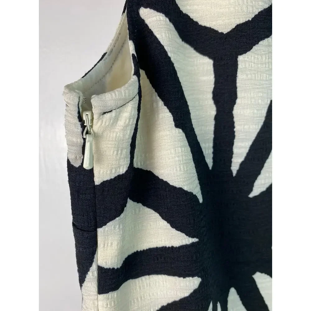 Tabitha Women's Petite 8P Cream Black Sequin Sleeveless Sheath Dress * - Picture 5 of 9